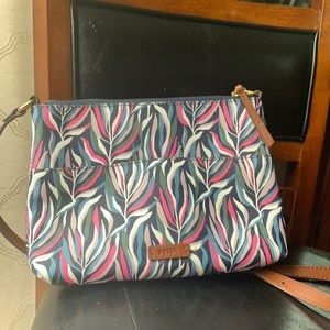 Fossil crossbody in Sea Pink